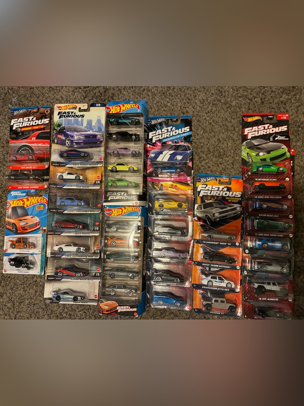 Fast & Furious Assorted Kids Toy Cars - Blue, Purple, Yellow, Green